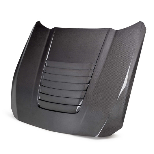 Anderson Composites Type-GT5 double sided carbon fiber hood for 2024-2026 Ford Mustang