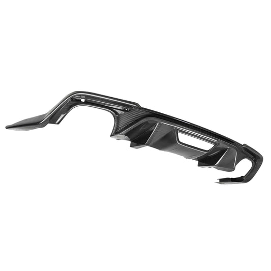 Anderson Composites Type-OE carbon fiber quad tip rear valance for 2018-2023 Ford Mustang