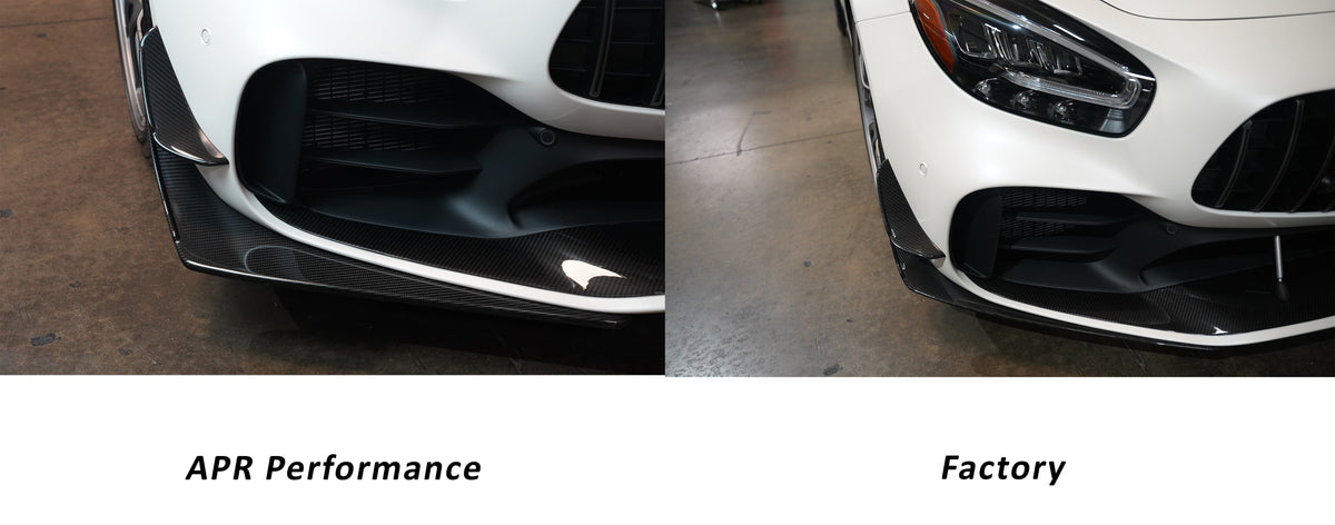 Carbon Fiber Front Bumper Canards-2020 Mercedes-Benz AMG GTR Pro
