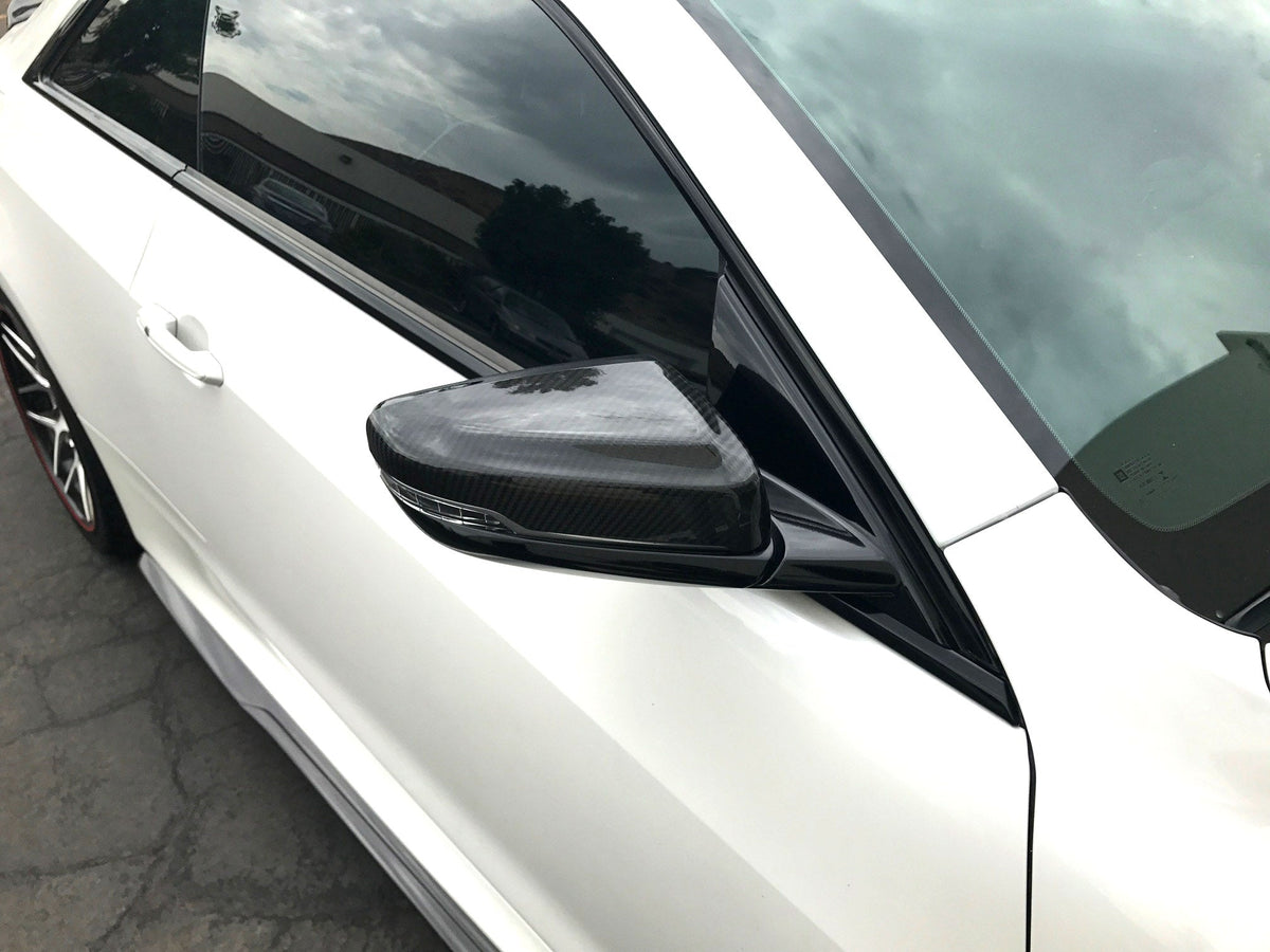 Carbon Fiber Replacement Mirrors-2016-2019 Cadillac ATS-V Coupe / CTS-V Sedan