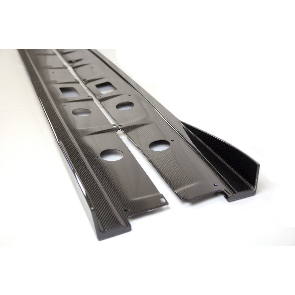 Carbon Fiber Side Rocker Extensions/ Side Skirt - 2016-2018 Audi R8