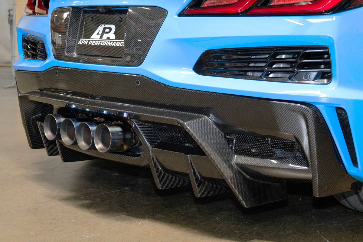 Carbon Fiber Rear Diffuser - Chevrolet C8 Corvette Z06/ZR1