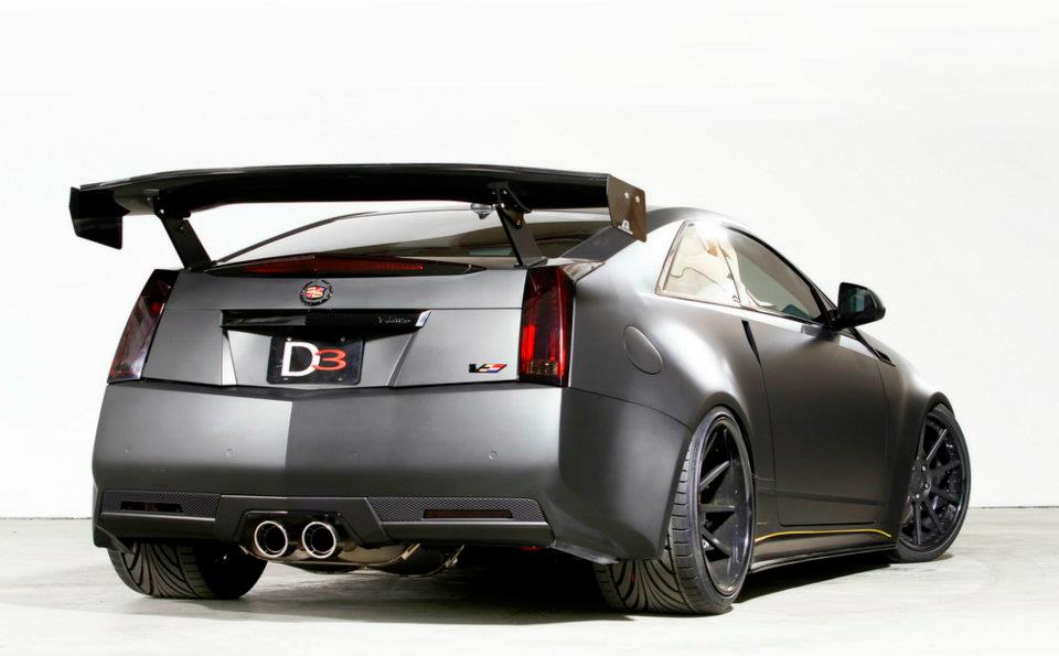 GTC-500 Carbon Fiber Adjustable Wing-2011-2015 Cadillac CTS-V Coupe