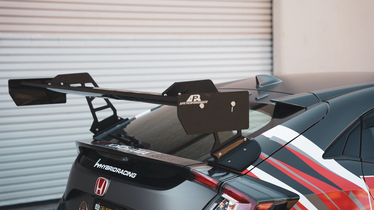 GT-250 Carbon Fiber Swan Neck Wing-Honda FK8 Civic Type R 2017 - 2021