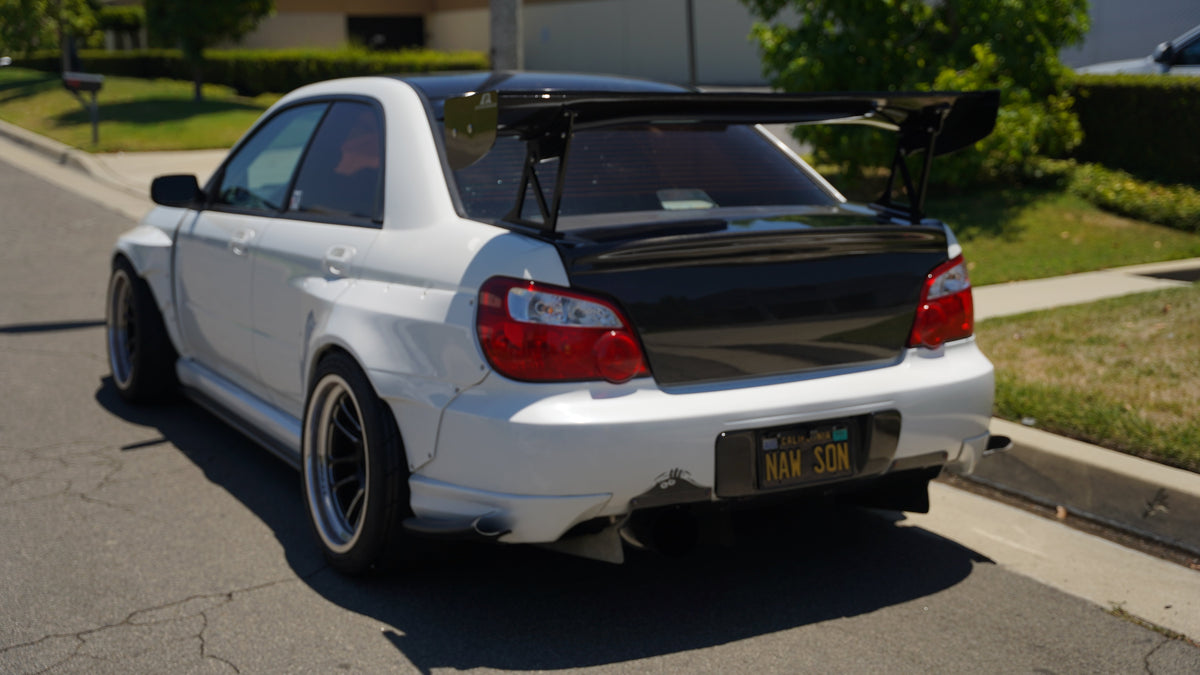 GTC-300 61" Carbon Fiber Adjustable Wing-Subaru Impreza WRX/ STI 2002-2007