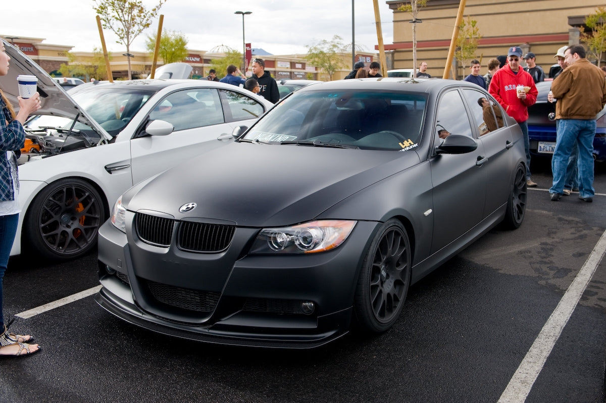 Bumper Carbon Fiber Front Wind Splitter-BMW E90 M-Sport