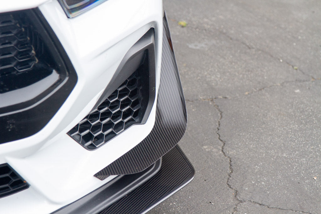 Carbon Fiber Front Bumper Canards - Ford S650 Mustang GT 2024 - Current