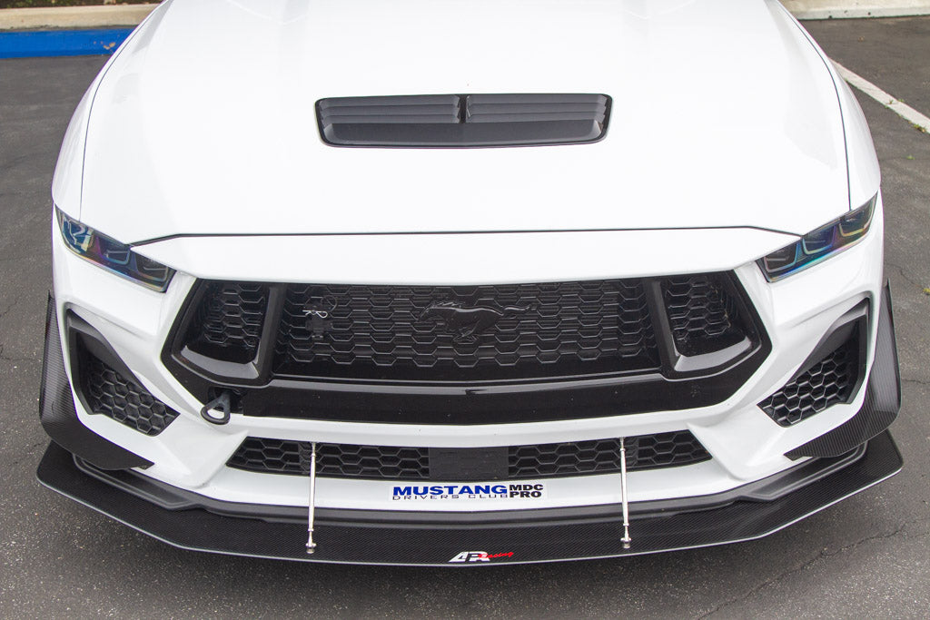 Carbon Fiber Front Bumper Canards - Ford S650 Mustang GT 2024 - Current