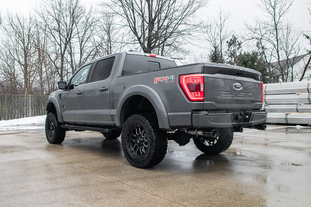 CORSA Xtreme, Sport 3.0 in Cat-Back Dual Rear Exit for 2021-2024 Ford F-150 5.0L V8 - Regular Cab with 8 FT Bed 141.5" Wheelbase (21146)