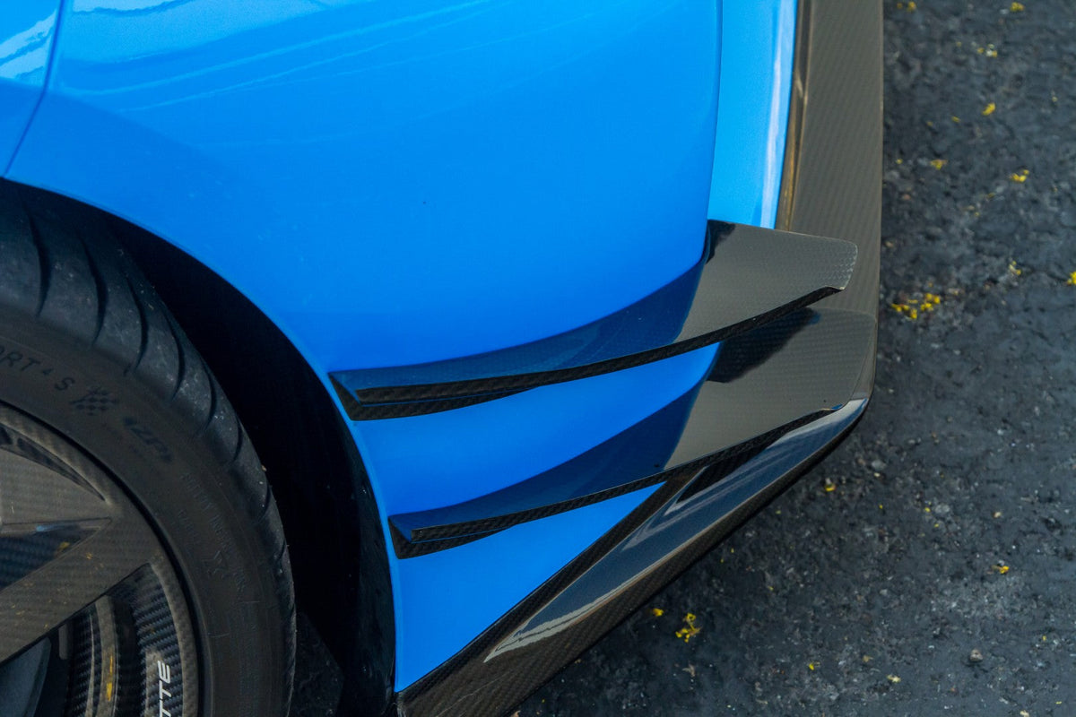 Carbon Fiber Front Bumper Canards - Chevrolet Corvette C8 Z06/ E Ray/ ZR1/ Grand sport
