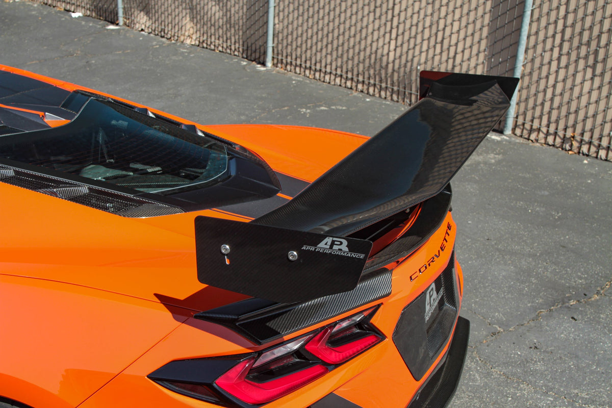 GTC-500 Carbon Fiber Adjustable Wing-Chevrolet C8 Corvette Stingray