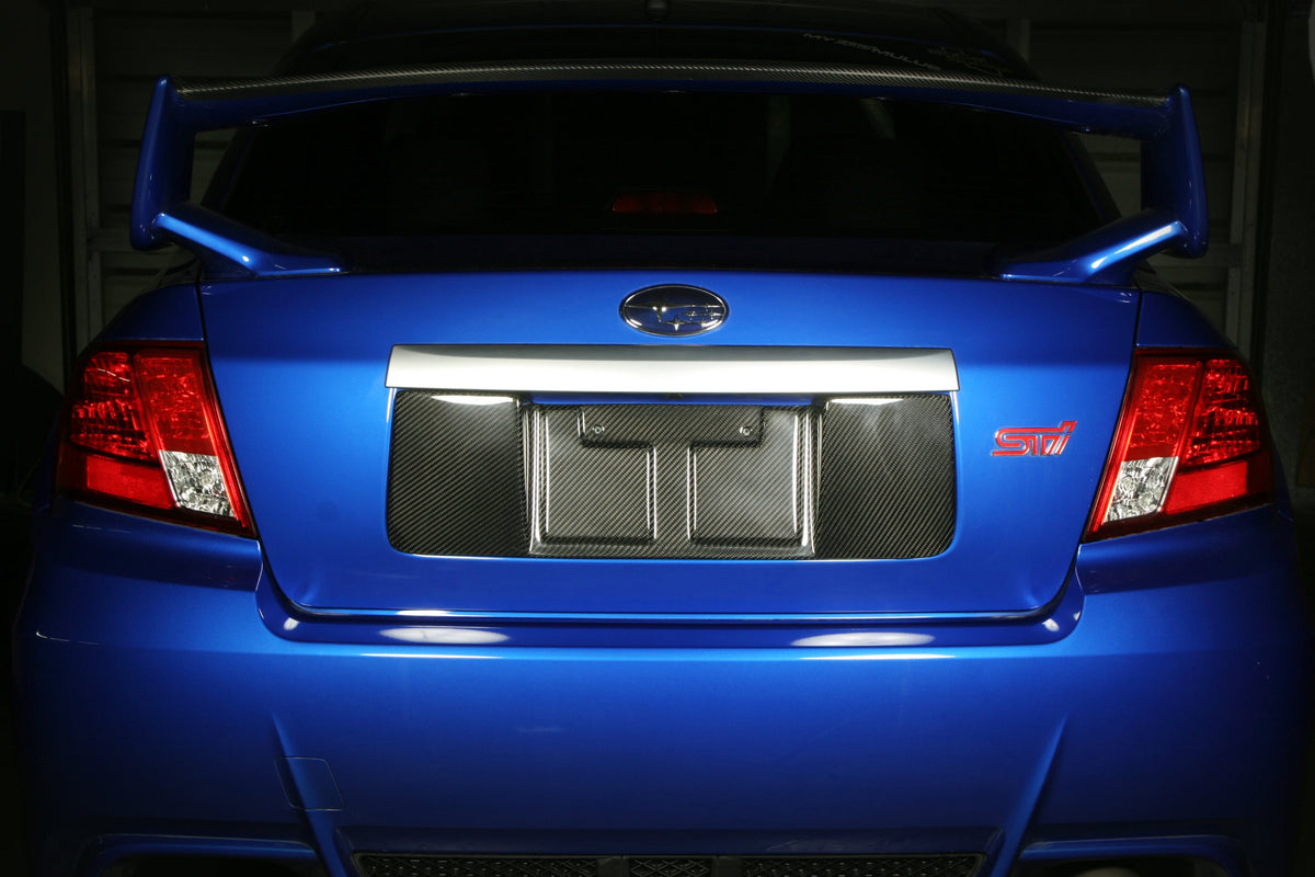 Carbon Fiber License Plate Frame - Subaru WRX/ STI Sedan 2008-2014