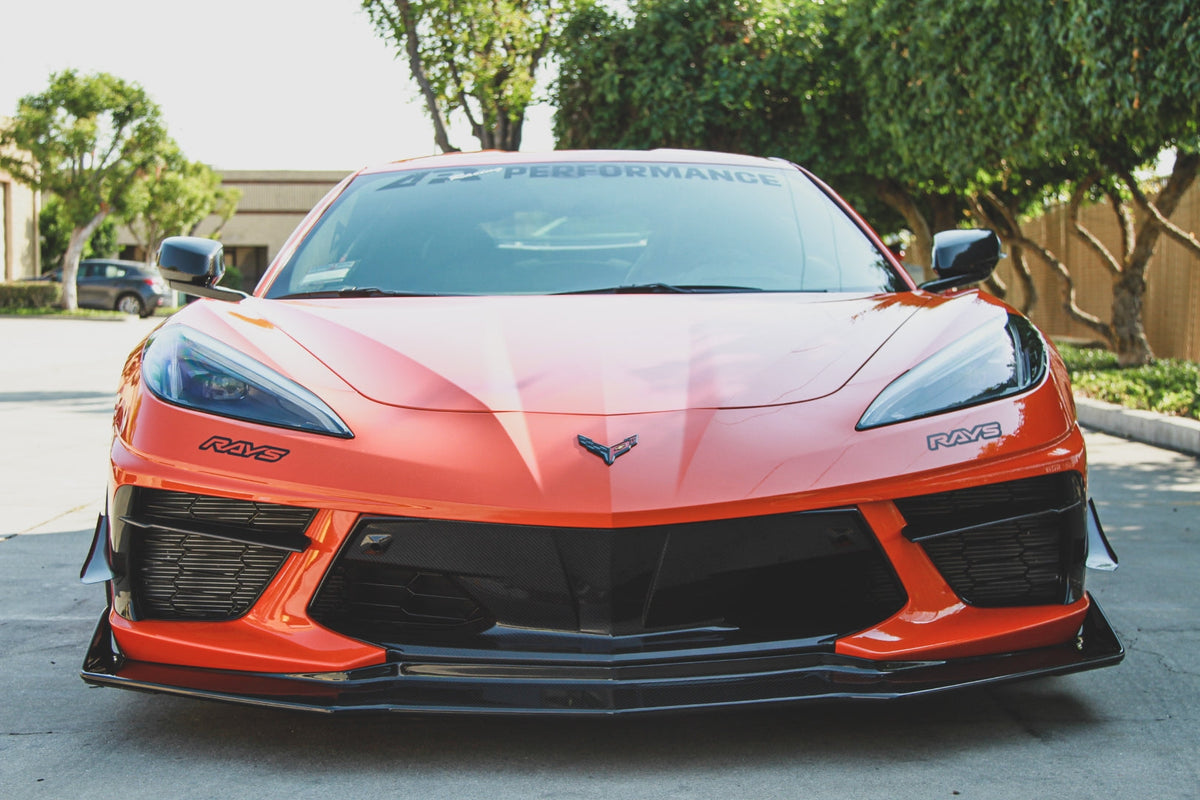Carbon Fiber Front Bumper Center Bezel-Chevrolet Corvette C8 Stingray
