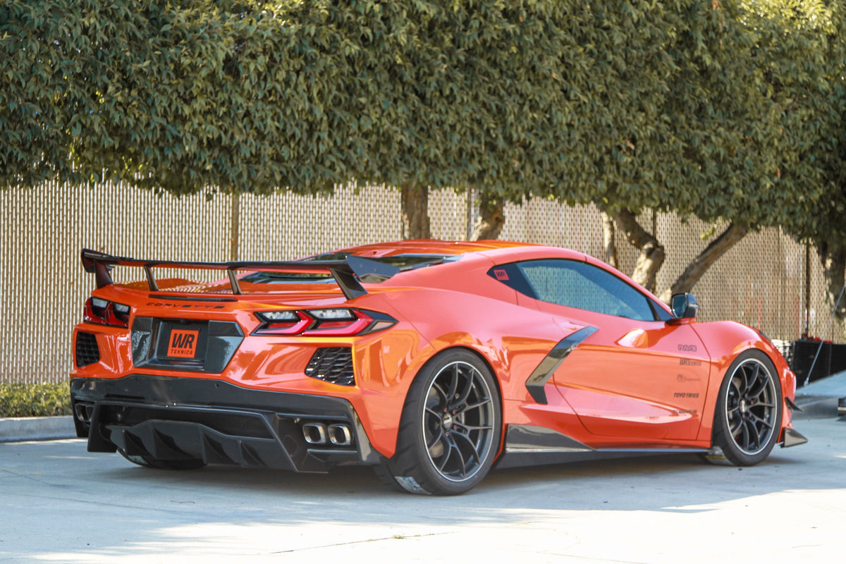 Carbon Fiber Side Rocker Extensions/ Side Skirts- Chevrolet C8 Corvette