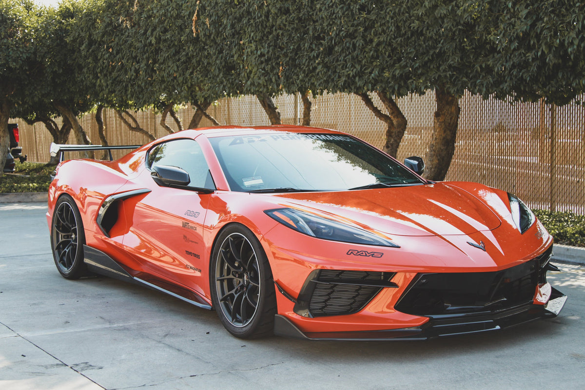 Carbon Fiber Front Splitter/Airdam/Lip-Chevrolet C8 Corvette Stingray