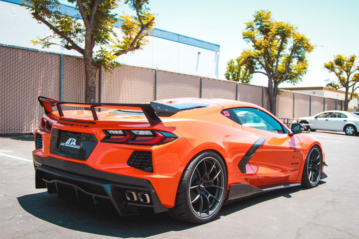 Carbon Fiber License Plate Backing-Chevrolet C8 Corvette Stingray