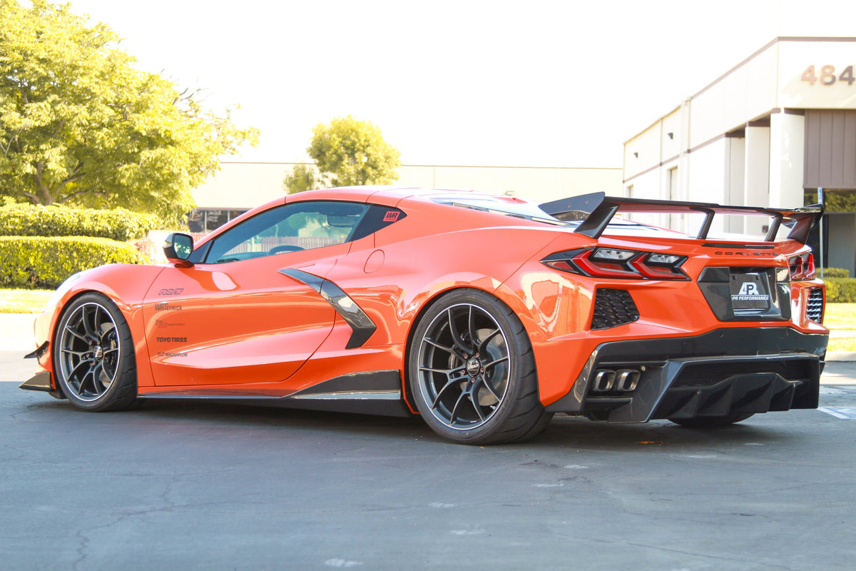 Carbon Fiber License Plate Backing-Chevrolet C8 Corvette Stingray