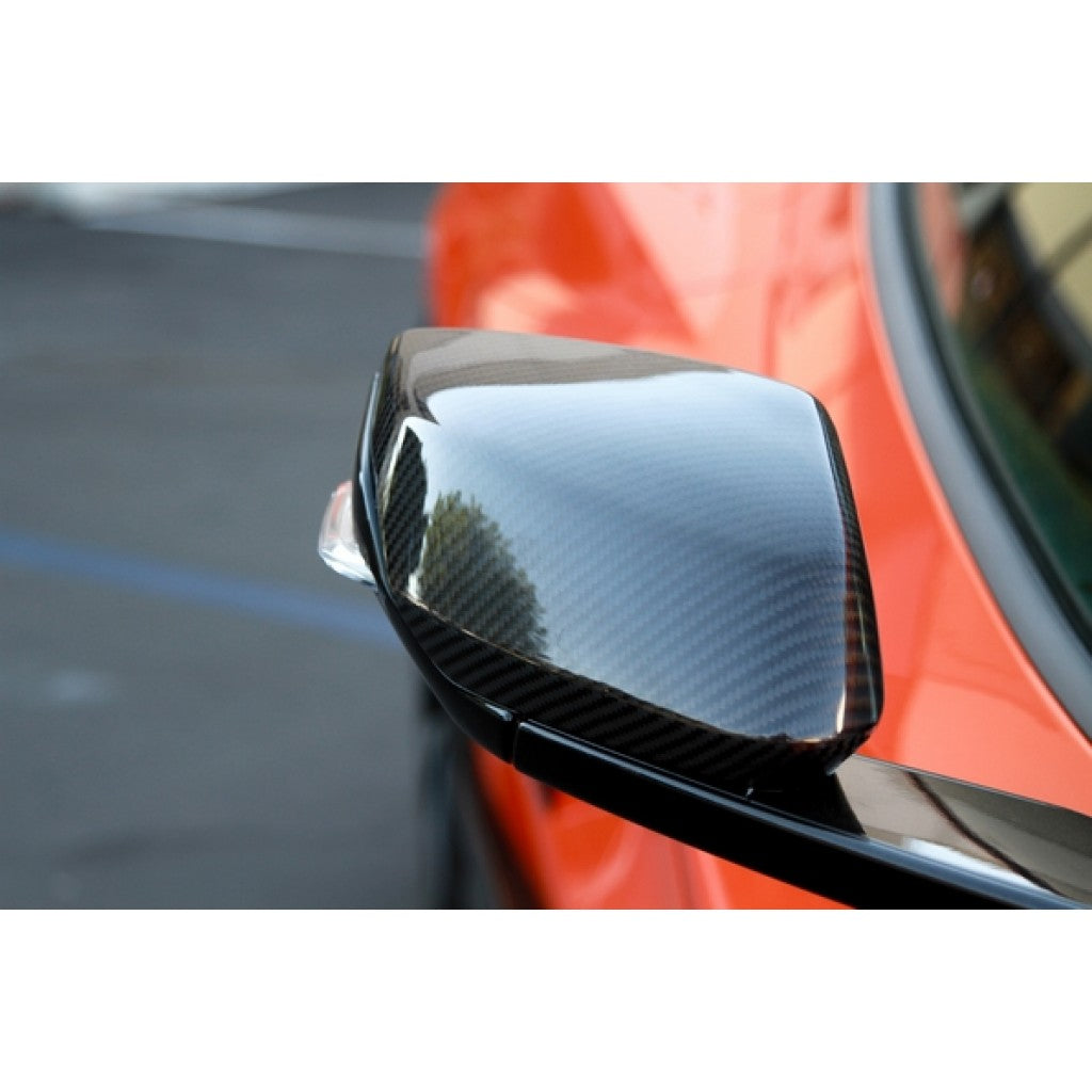 Carbon Fiber Replacement Mirror Covers-Chevrolet C8 Corvette  (All)