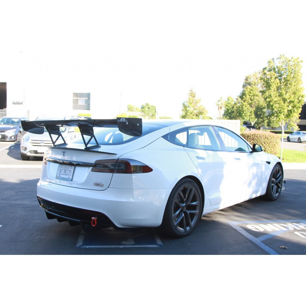 71" GTC-500 Carbon Fiber Adjustable Wing - 2021 - Up Tesla Model S Plaid