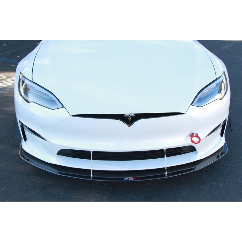 Carbon Fiber Front Wind Splitter - 2021 - UP Tesla Model S Plaid