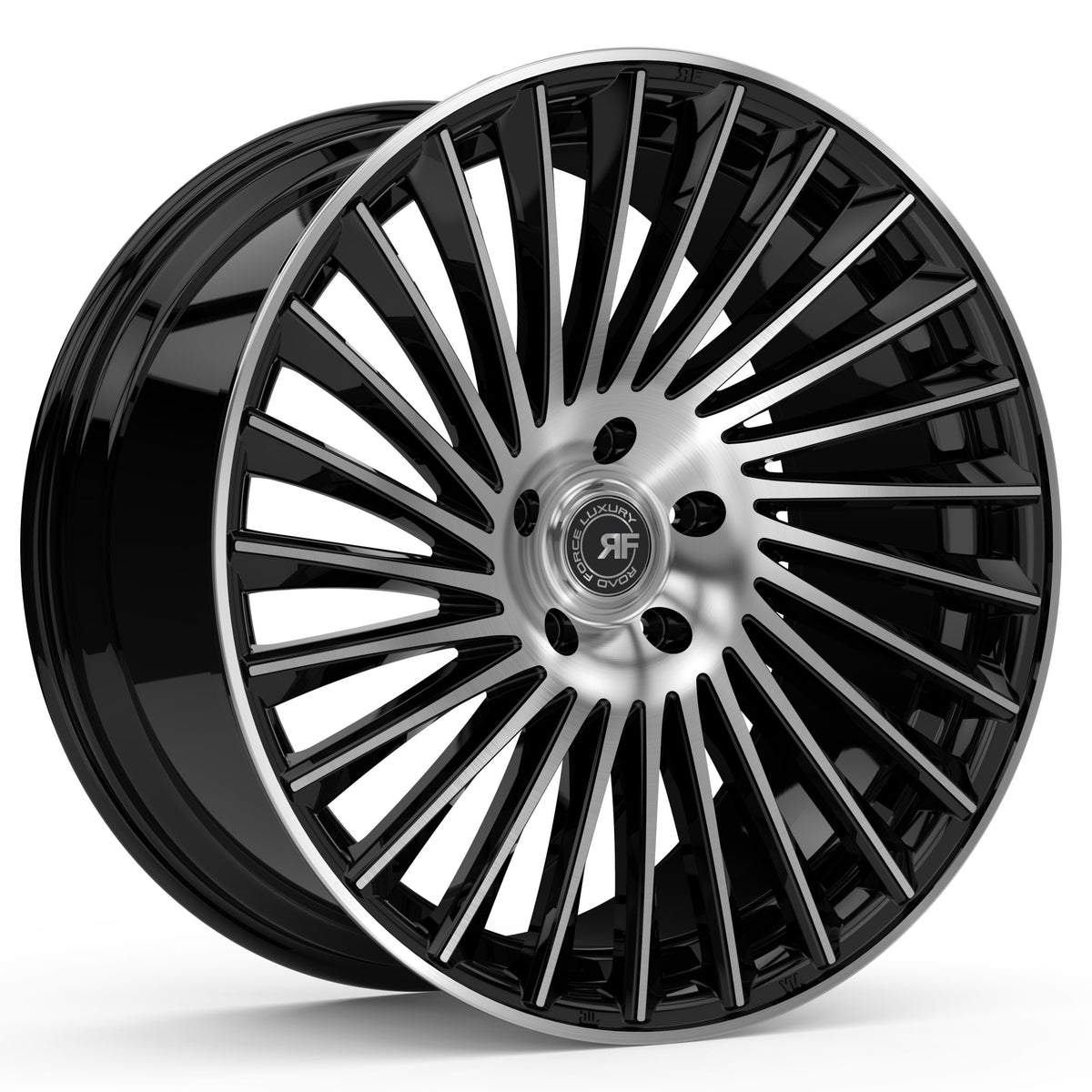 RoadForce Luxury RF23 Gloss Black with Machined Face — photo 1