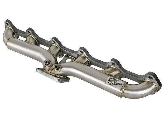 aFe Power Twisted Steel T3 304 Stainless Header — Dodge Diesel Trucks 98.5-02 L6-5.9L (td) — 48-32020