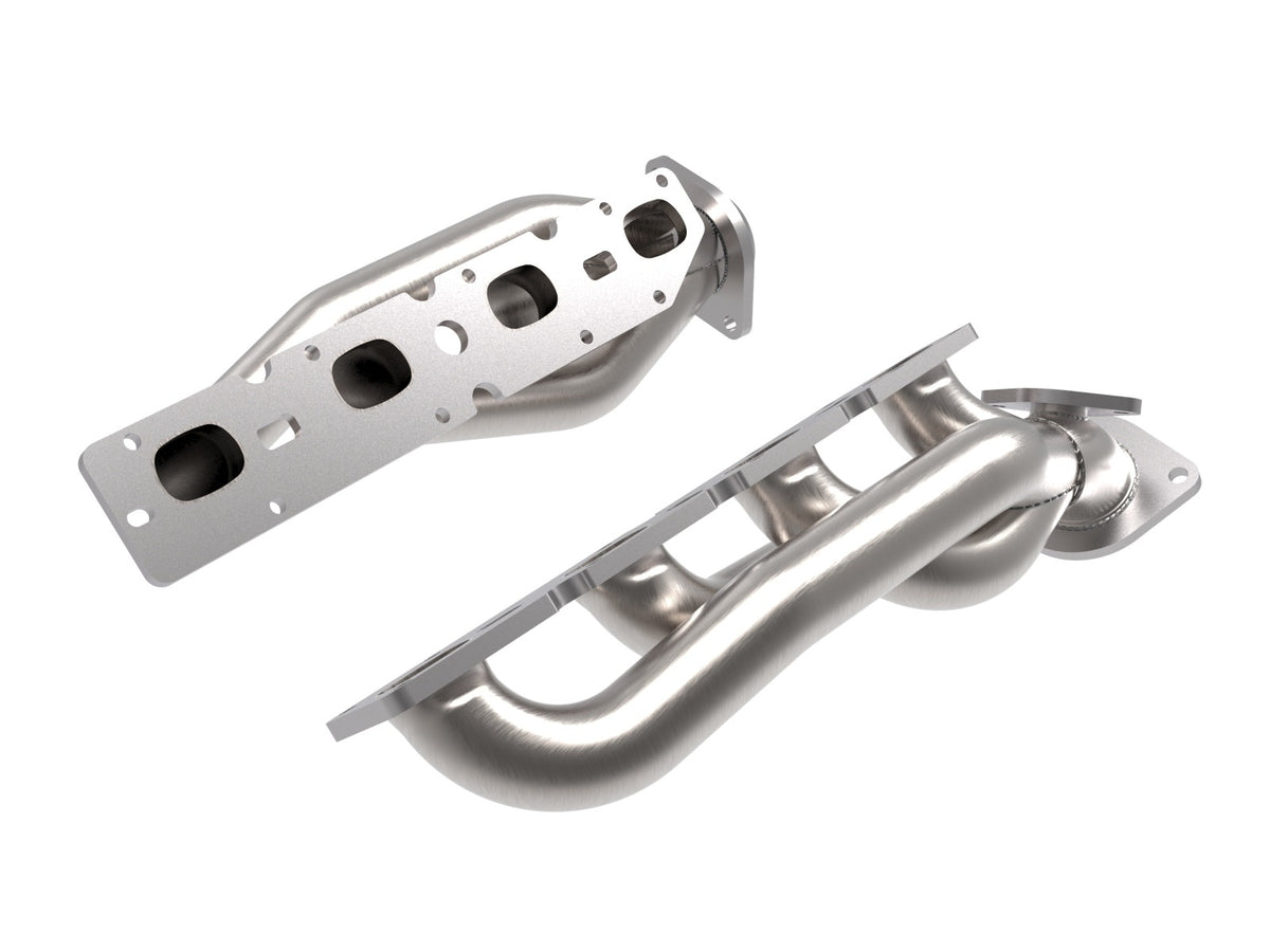 aFe Power Twisted Steel 304 Stainless Steel Short Tube Header — RAM 2500/3500 19-20 V8-6.4L — 48-32029