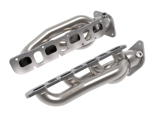 aFe Power Twisted Steel 304 Stainless Steel Short Tube Header — RAM 1500 TRX 21-24 V8-6.2L (sc) — 48-32030