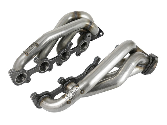 aFe Power Twisted Steel 304 Stainless Steel Short Tube Header — Ford F-150 15-26 V8-5.0L — 48-33025-1
