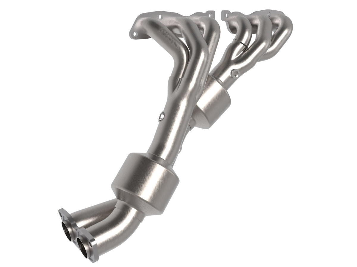 aFe Power Twisted Steel 304 Stainless Steel Header w/ Cat — Lexus IS300 01-05 L6-3.0L — 48-36017-HC