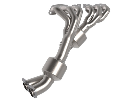 aFe Power Twisted Steel 304 Stainless Steel Header w/ Cat — Lexus IS300 01-05 L6-3.0L — 48-36017-HC