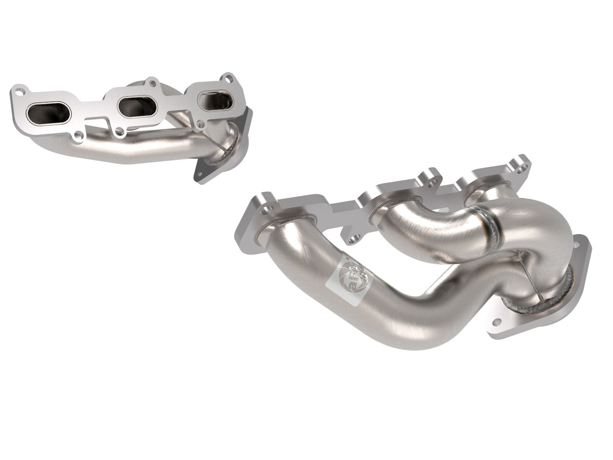 aFe Power Twisted Steel 409 Stainless Steel Short Tube Header — Ford Mustang 11-17 V6-3.7L — 48-43031