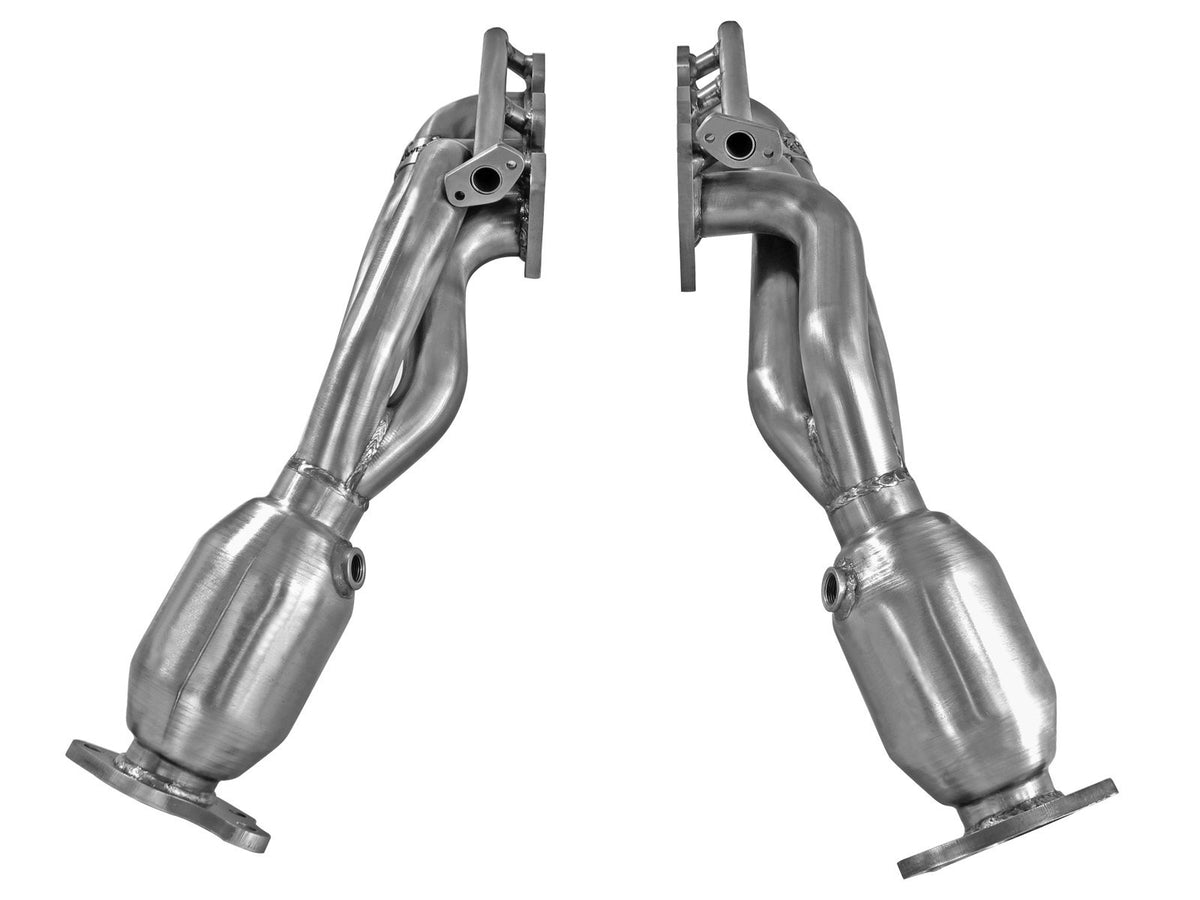 aFe Power Twisted Steel Header 409 Stainless Steel w/ Cat — Toyota Tacoma 12-15 V6-4.0L — 48-46003-1HC