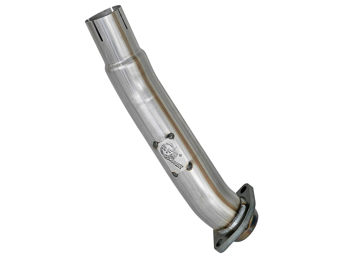 aFe Power Twisted Steel 2-1/2 IN 409 Stainless Steel Loop Delete Pipe — Jeep Wrangler (JL) 18-26/ Gladiator (JT) 20-26 V6-3.6L — 48-48024