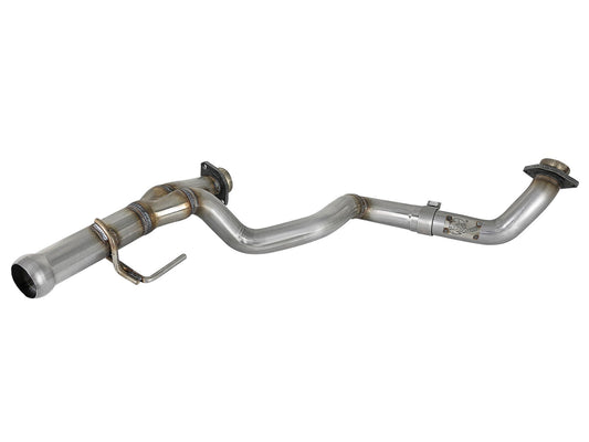 aFe Power Twisted Steel 2-1/4 IN 409 Stainless Steel Y-Pipe — Jeep Wrangler (JL) 18-26/ Gladiator (JT) 20-26 V6-3.6L — 48-48026