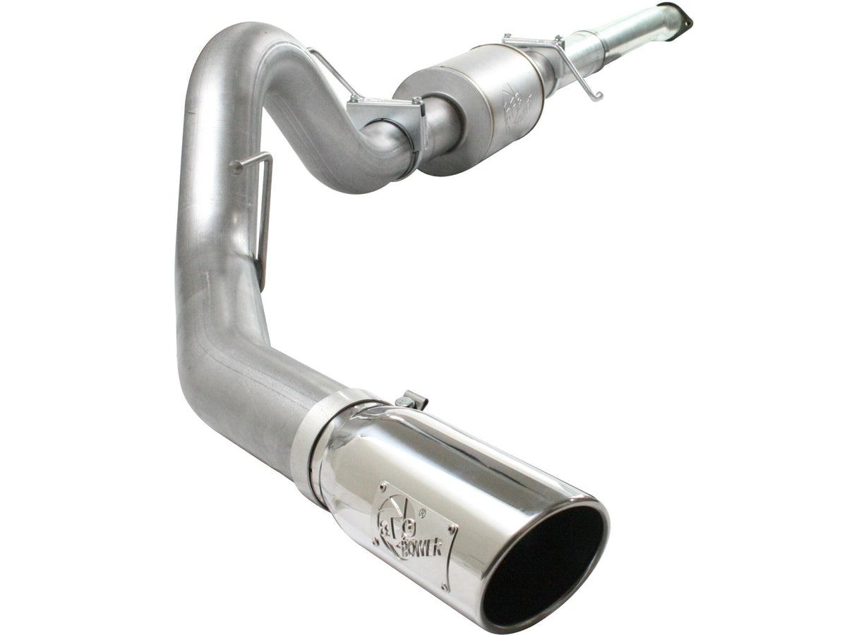 aFe Power ATLAS 4 IN Aluminized Steel Cat-Back Exhaust System — Ford F-150 11-14 V6-3.5L (tt) — 49-03041-P