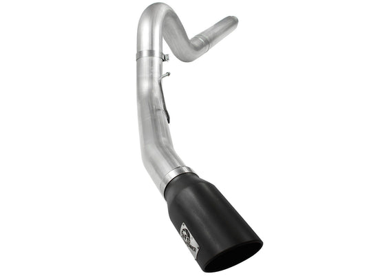 aFe Power ATLAS 5 IN Aluminized Steel DPF-Back Exhaust System w/ Black Tip — Ford Diesel Trucks 08-10 V8-6.4L (td) — 49-03054-B