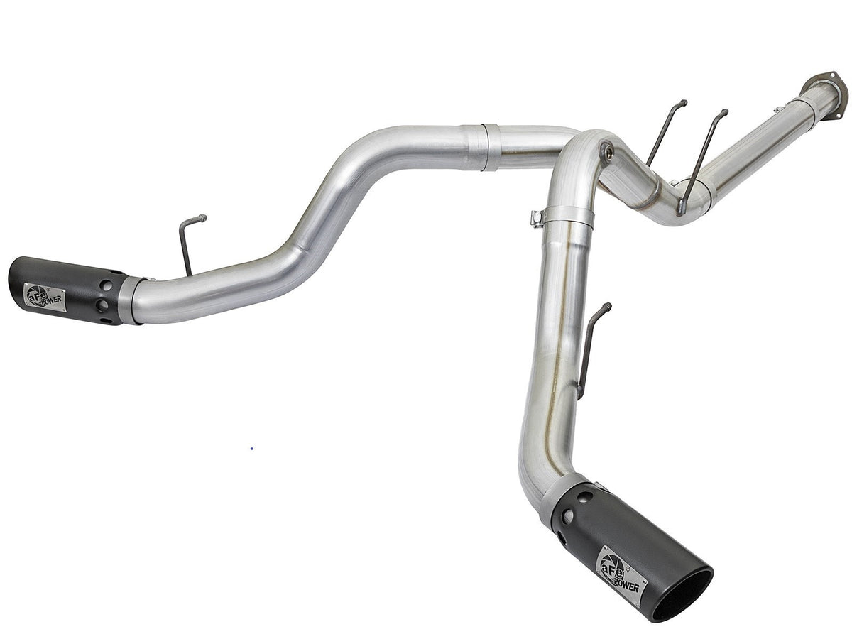 aFe Power ATLAS 4 IN Aluminized Steel DPF-Back Exhaust System — Ford Diesel Trucks 17-26 V8-6.7L (td) — 49-03092-B