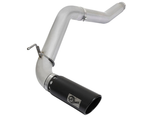 aFe Power ATLAS 5 IN DPF-Back Aluminized Steel Exhaust System w/ Black Tip — Nissan Titan XD 16-19 V8-5.0L (td) — 49-06112-B