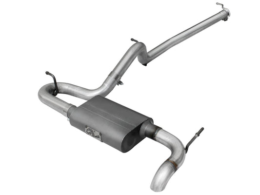 aFe Power Scorpion 2-1/2 IN Aluminized Steel Cat-Back Hi-Tuck Exhaust System — Jeep Wrangler (JK) 07-18 V6-3.6L/3.8L — 49-08043