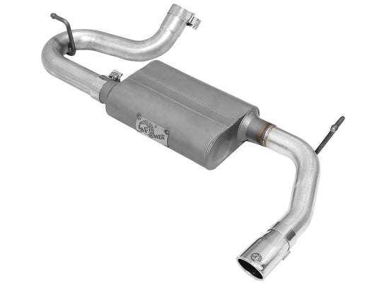 aFe Power Scorpion 2-1/2 IN Aluminized Steel Axle-Back Exhaust System — Jeep Wrangler (JK) 07-18 V6-3.6L/3.8L — 49-08047-P