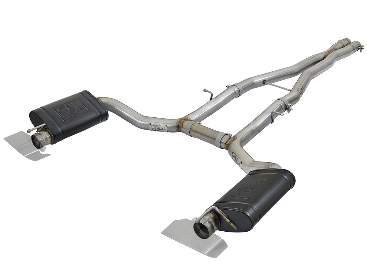 aFe Power MACH Force-Xp 3 IN 304 Stainless Steel Cat-Back Exhaust System — Dodge Challenger 15-16 V8-5.7L — 49-32060