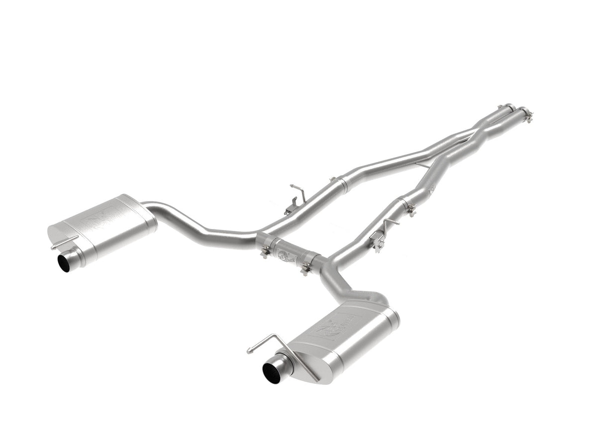 aFe Power MACH Force-Xp 3 IN 304 Stainless Steel Cat-Back Exhaust System — Dodge Charger/Hellcat 15-23 V8-6.2L (sc)/392 V8-6.4L — 49-32070