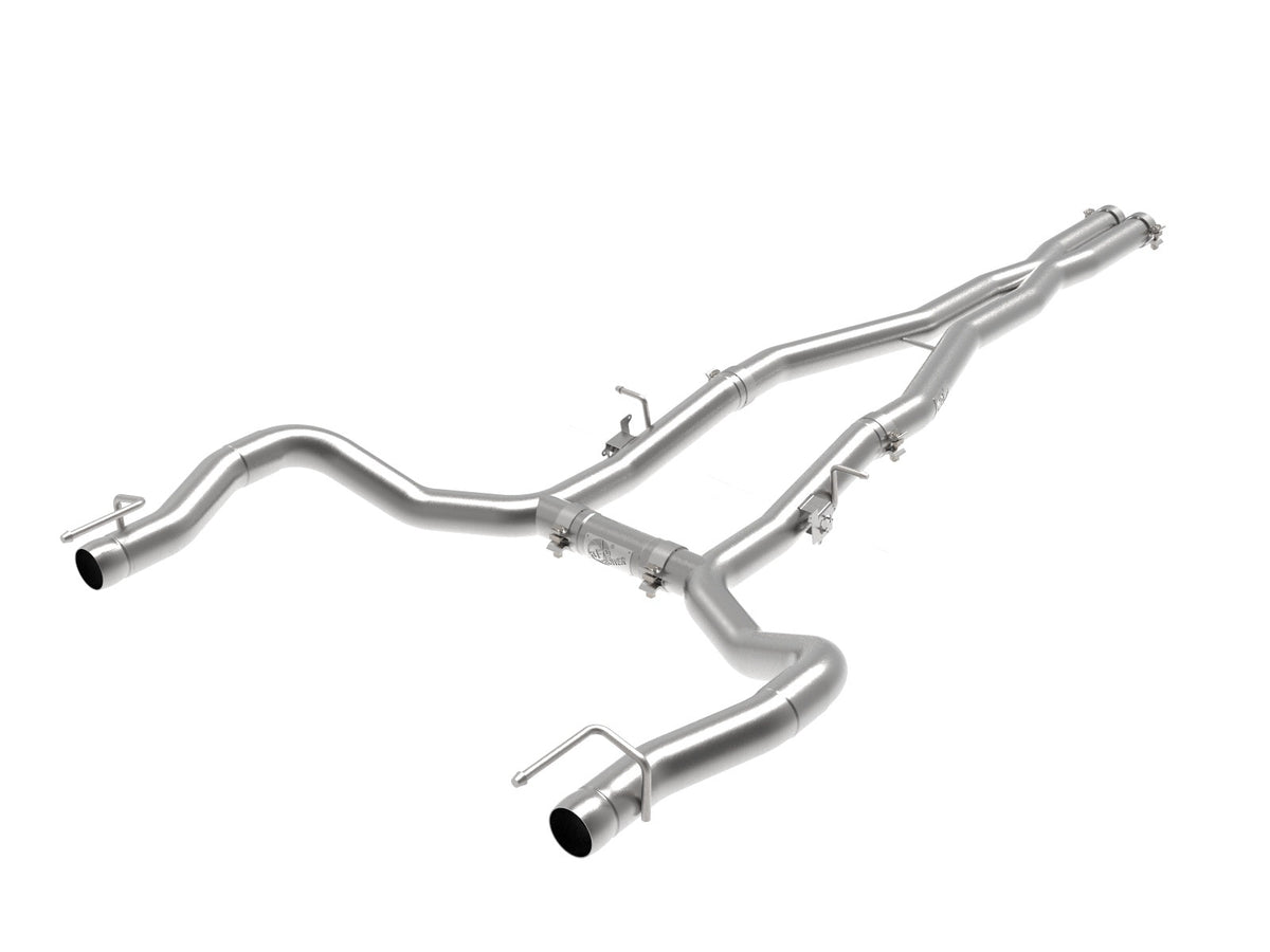 aFe Power MACH Force-Xp 3 IN 304 Stainless Steel Cat-Back Exhaust System w/ No Muffler — Dodge Charger/Hellcat 15-23 V8-6.2L (sc)/392 V8-6.4L — 49-32070NM