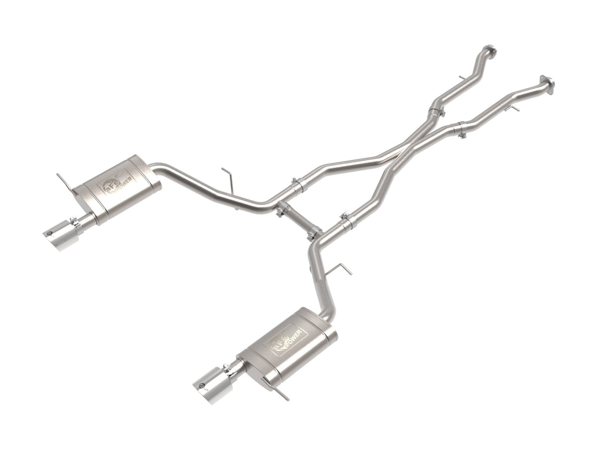 aFe Power MACH Force-Xp 2-1/2 IN 304 Stainless Steel Cat-Back Exhaust w/ Polished Tip — Dodge Durango 11-26 V6-3.6L/V8-5.7L — 49-32086-P