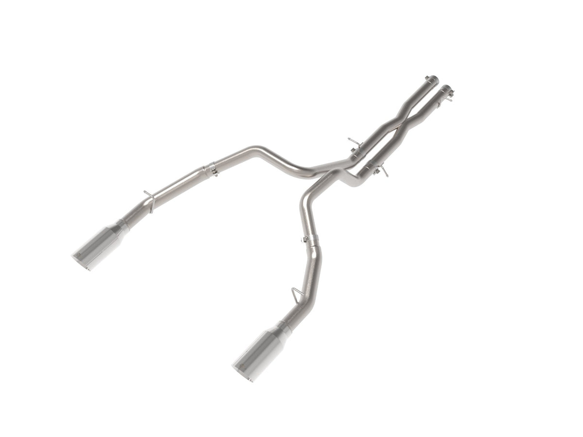 aFe Power Vulcan Series 3 IN to 3-1/2 IN 304 Stainless Steel Cat-Back Exhaust System w/ Polished Tip — RAM 1500 RHO 25-26 L6-3.0L (tt) — 49-32087-P
