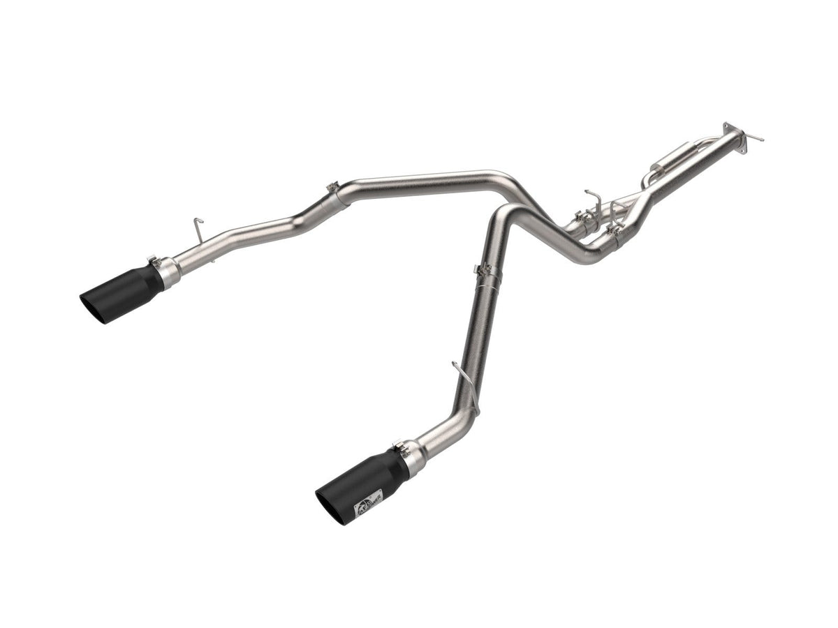 aFe Power Vulcan Series 3 IN 304 Stainless Steel Cat-Back Exhaust System w/ Black Tips — RAM 1500 25-26 L6-3.0L (tt) — 49-32088-1B