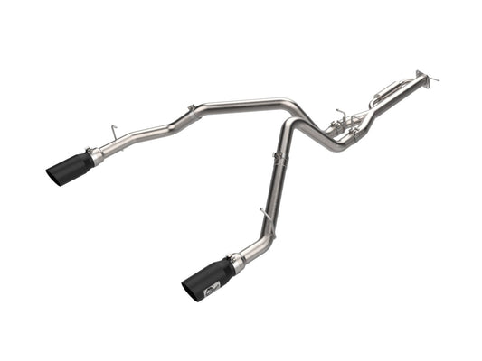 aFe Power Vulcan Series 3 IN 304 Stainless Steel Cat-Back Exhaust System w/ Black Tips — RAM 1500 25-26 L6-3.0L (tt) — 49-32088-1B