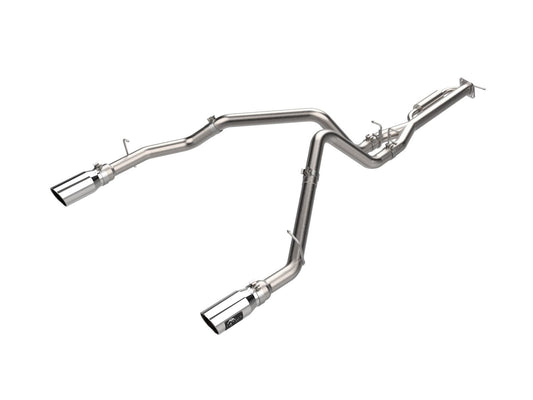 aFe Power Vulcan Series 3 IN 304 Stainless Steel Cat-Back Exhaust System w/ Polished Tips — RAM 1500 25-26 L6-3.0L (tt) — 49-32088-1P