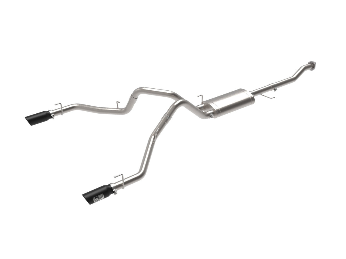 aFe Power Vulcan Series 3 IN 304 Stainless Steel Cat-Back Exhaust System w/ Black Tip — Ford F-150 15-20 V8-5.0L — 49-33130-B